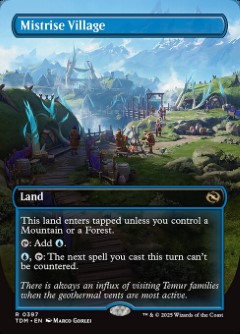 Mistrise Village Tarkir- Dragonstorm Alternate Art
